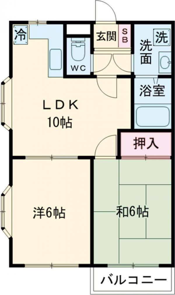 ホワイトローズマンションの間取り