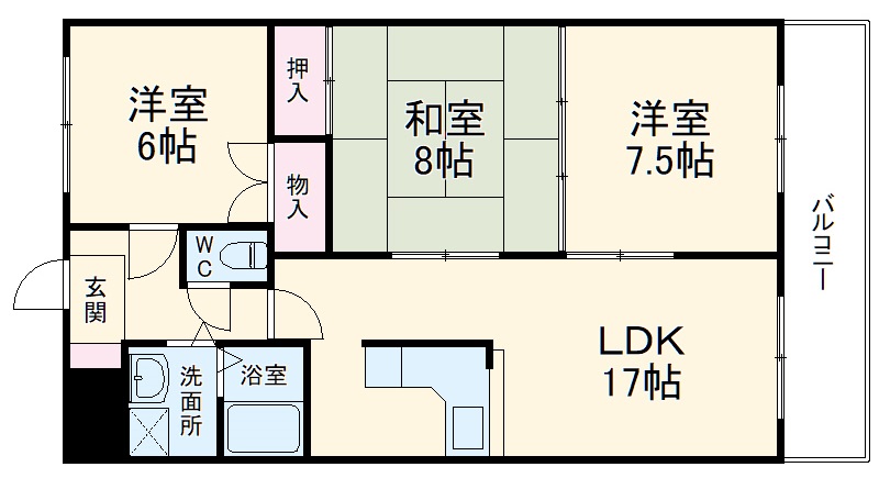 アビタシオン2の間取り