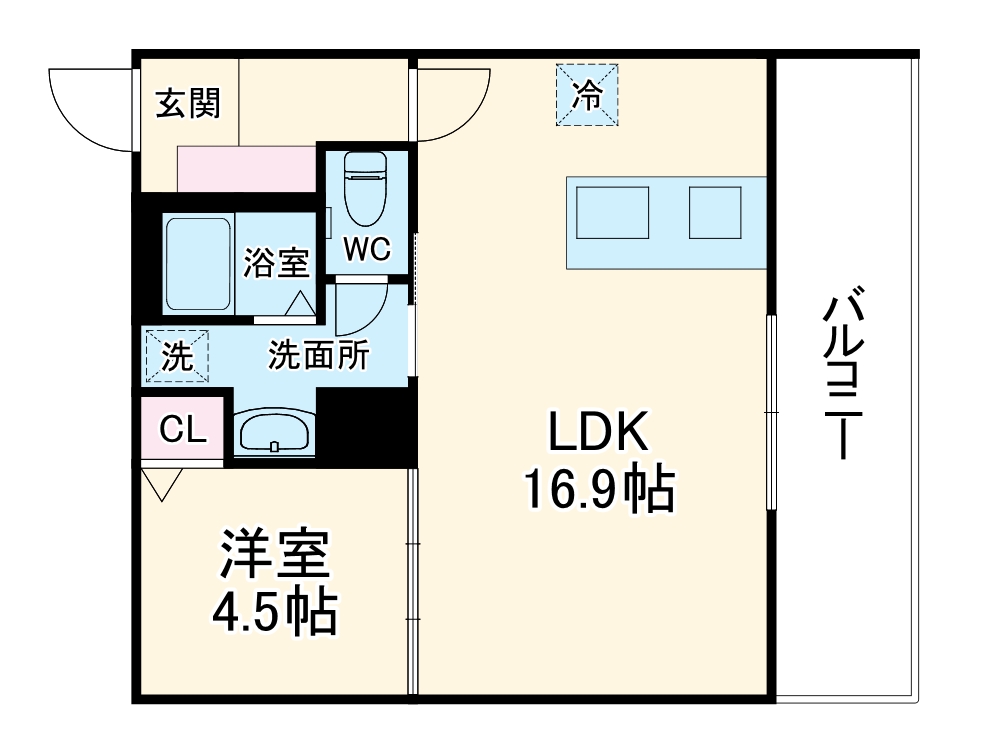 Impleos朝霞根岸台の間取り