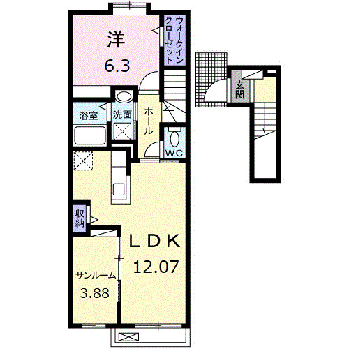 シャインプレイスの間取り