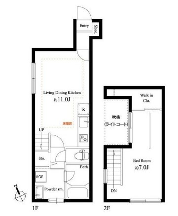 キングハウス吉祥寺A棟の間取り
