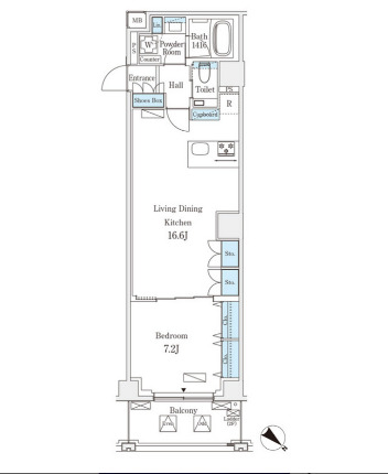 オーパスレジデンス南青山の間取り