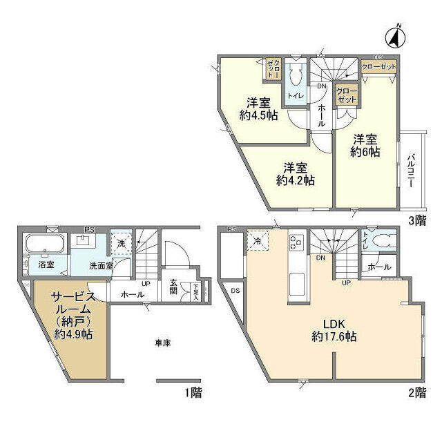 Kolet南鳩ヶ谷#12の間取り