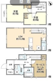 Kolet尾山台南#10の間取り