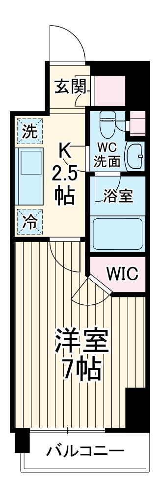 パークリュクス大阪天満の間取り