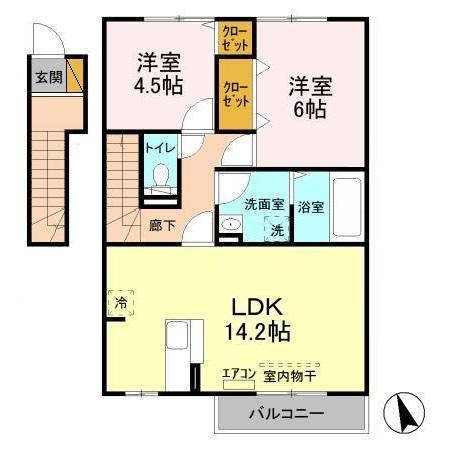 シティ オブ フレグランスⅡの間取り