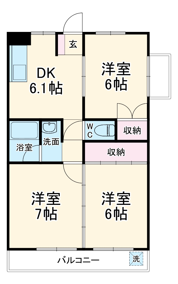 岐南グリーンハイツの間取り