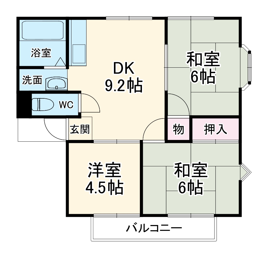 サンガーデン粕谷Aの間取り