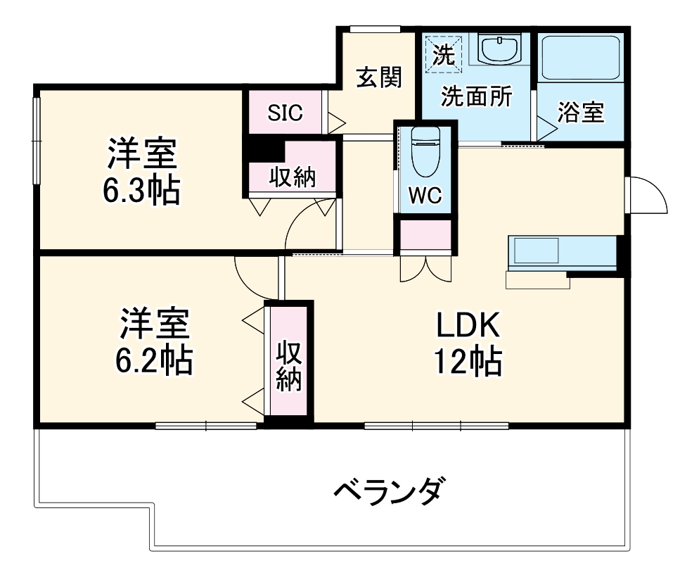 NMKアイオイRESIDENCEの間取り