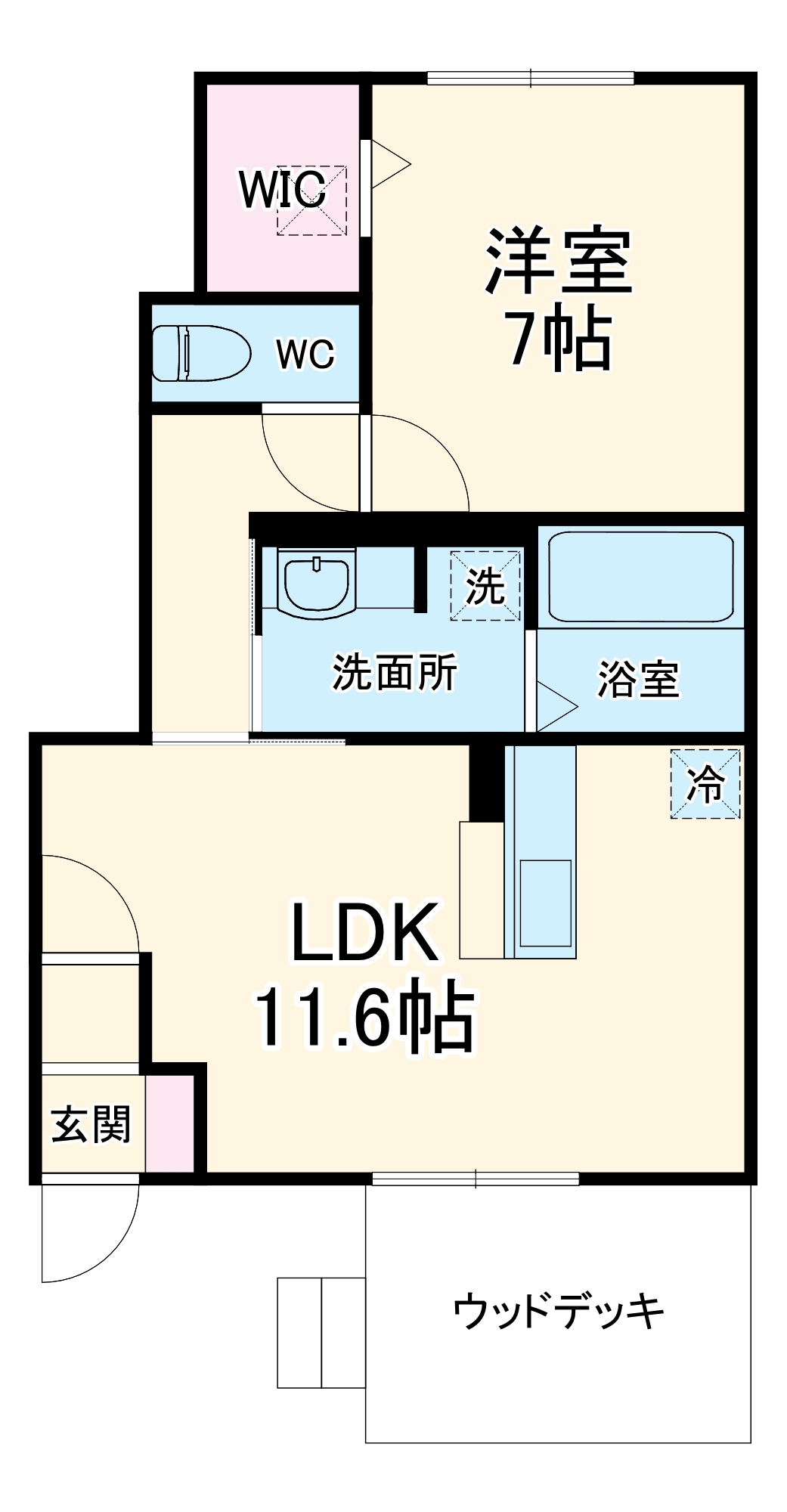 ホープライト Aの間取り