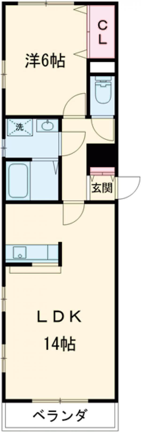 WESTステージKMの間取り