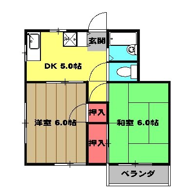 パレスハイツの間取り