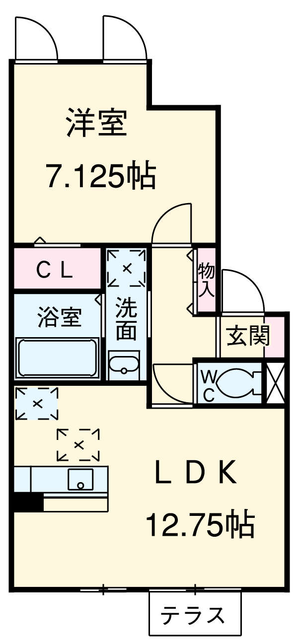 Belle Ville Cの間取り