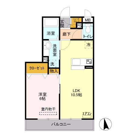 レガーロの間取り