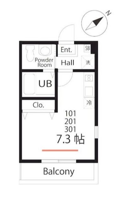 ハーミットクラブハウスセレストの間取り