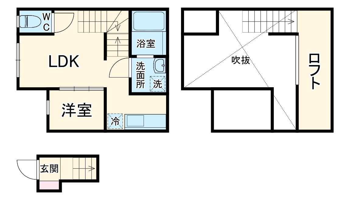 AX港楽の間取り