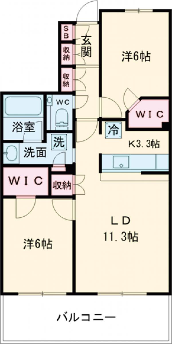 南成瀬テラスの間取り