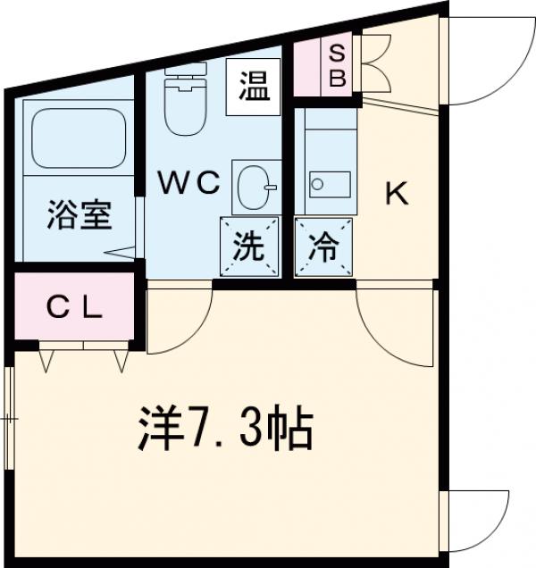 ＣＯＣＯＣＵＢＥ北千住Ⅱ・401号室の間取り
