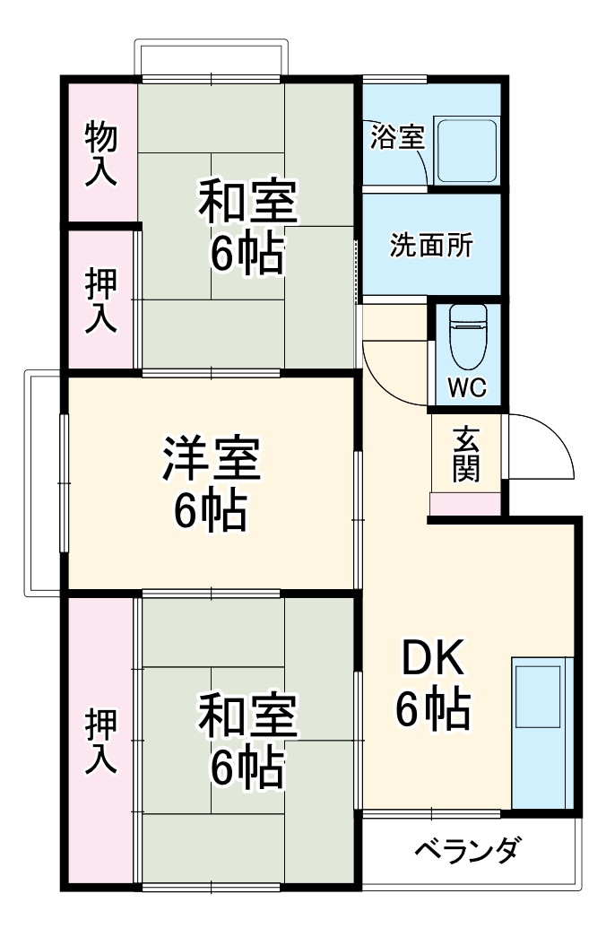 須賀第2ビルの間取り