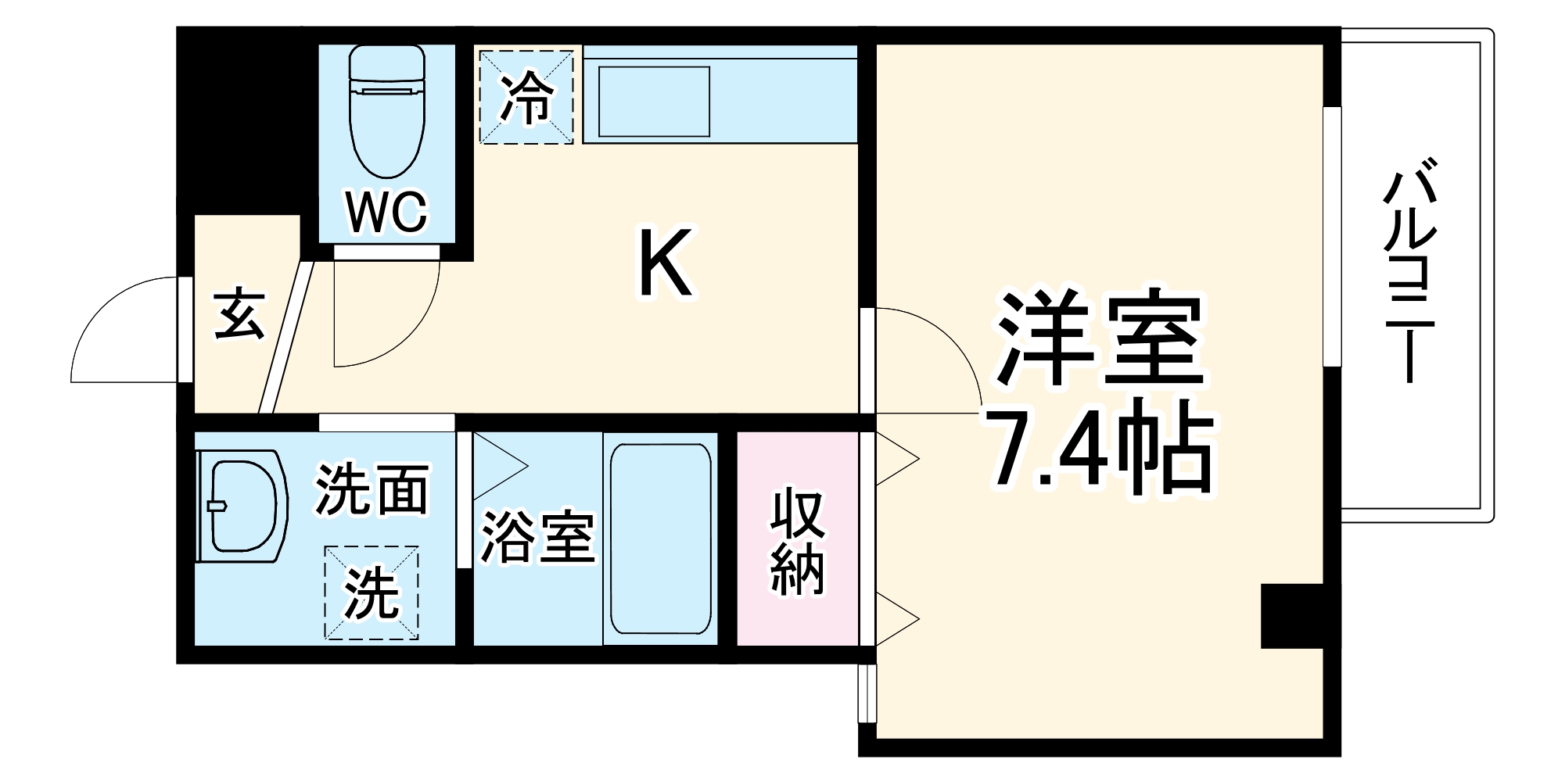 ヴィラナリー放出の間取り