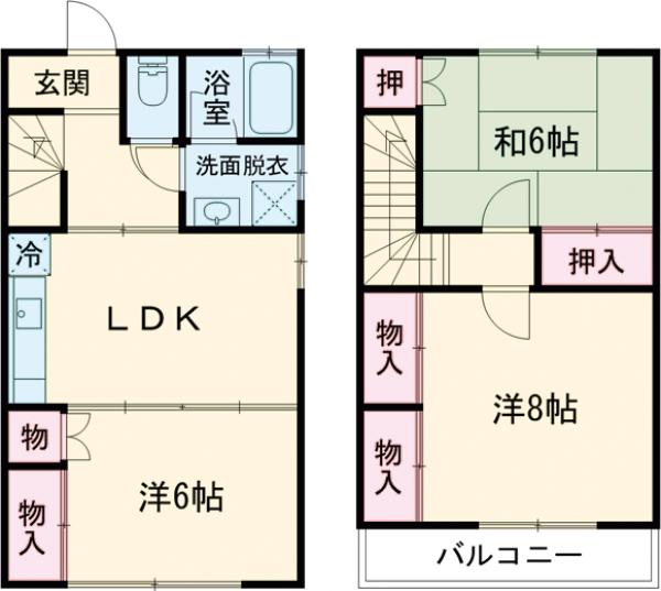 キャッスル・ツウの間取り