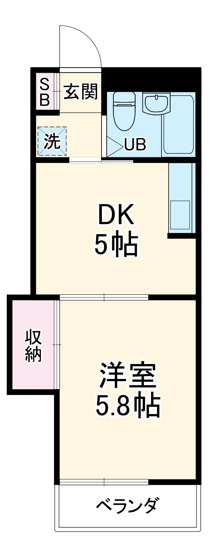 滝マンション第三春来の間取り