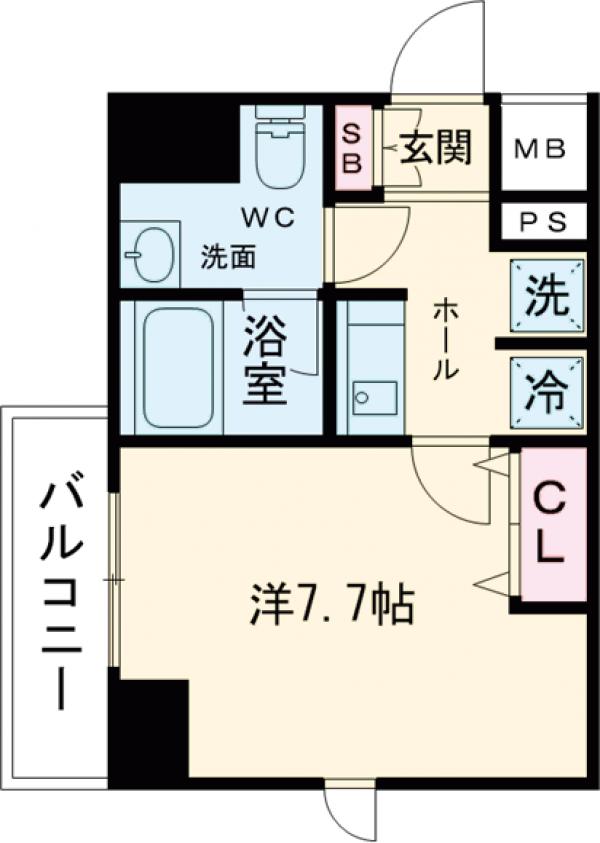 ルフレイムーブル北千住の間取り