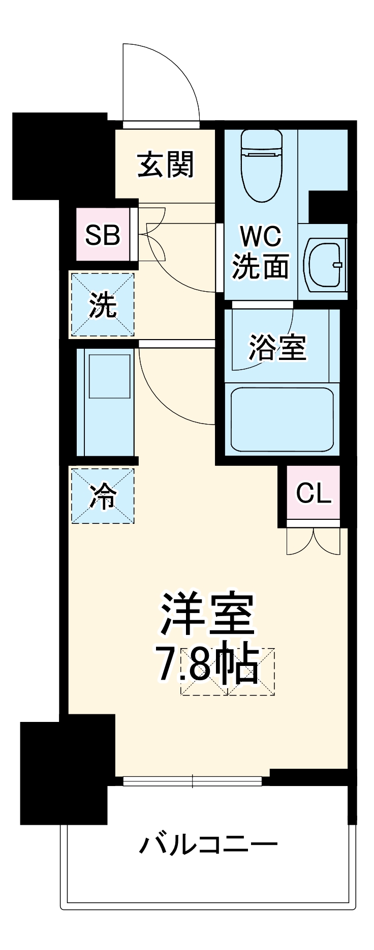 パークアクシス市川の間取り