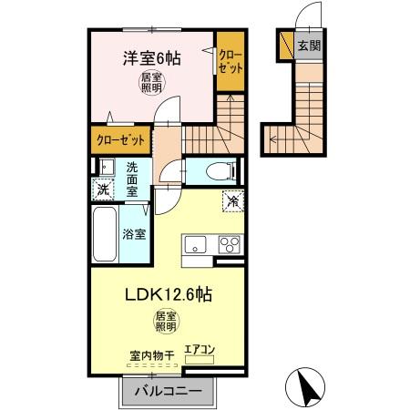 Wood Village Ⅱの間取り
