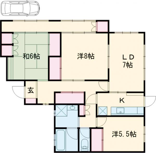 いちょう並木マンションの間取り