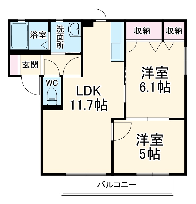 サニーフラットの間取り