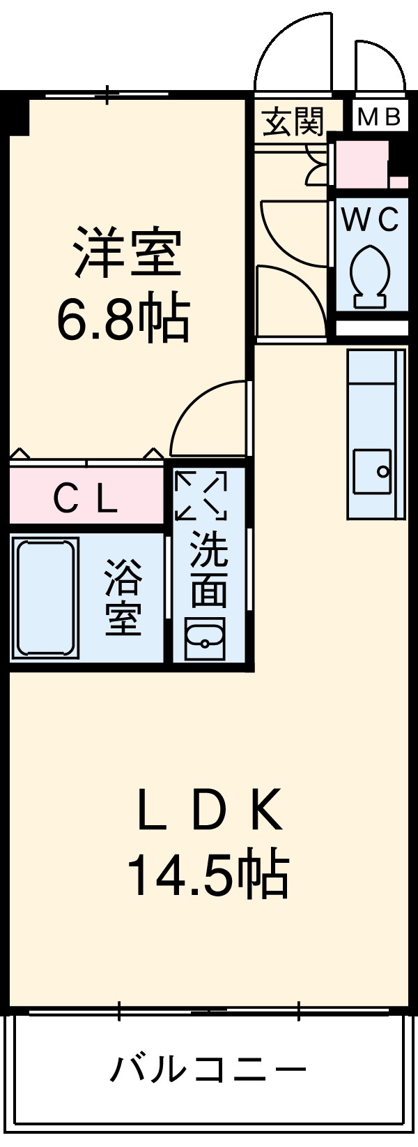 ハイブリッジ・ソシアⅢの間取り