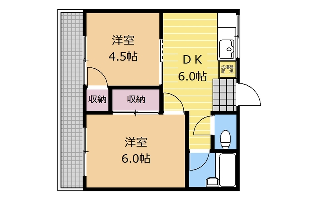 天明ハイツの間取り