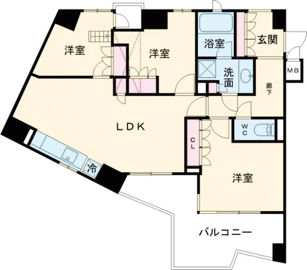 エム・ブランド亀有の間取り