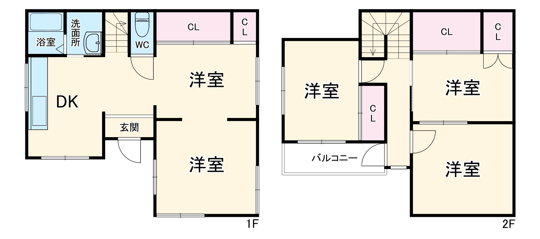 春日部市米島戸建一号室の間取り