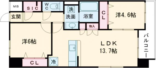 カームライズの間取り