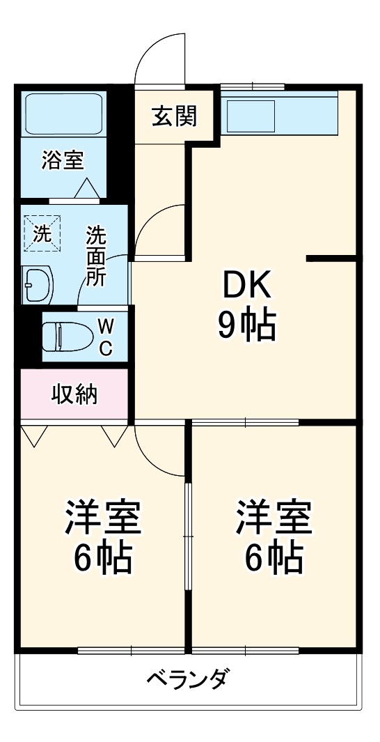 レジデンスモリタ Bの間取り