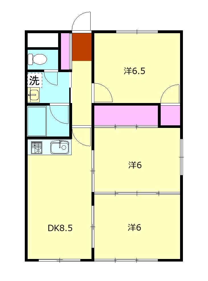 シャトー中曽根の間取り