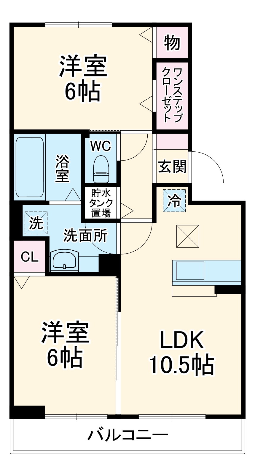 プレジールの間取り