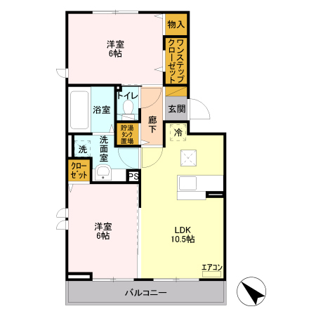 プレジールの間取り