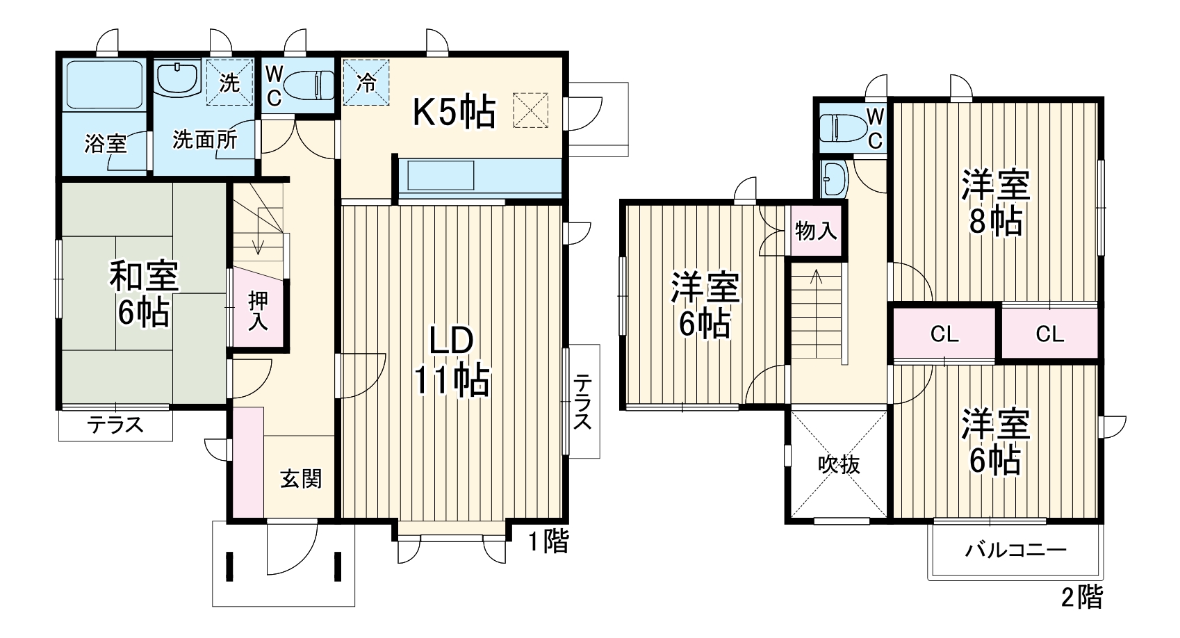パークヴィレッジ王禅寺Ⅰの間取り