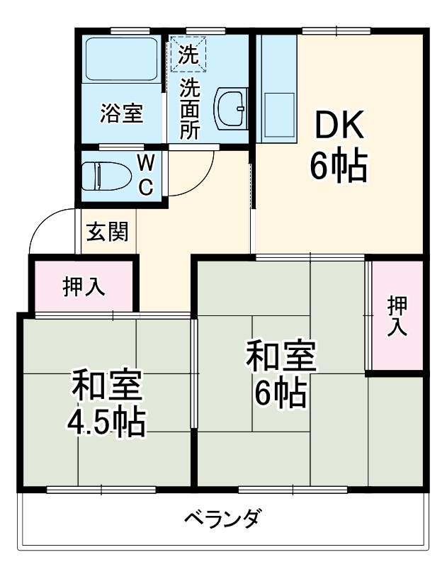 マンション三晴の間取り