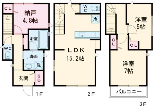 Kolet尾山台南#10の間取り