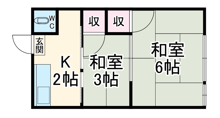信和荘の間取り