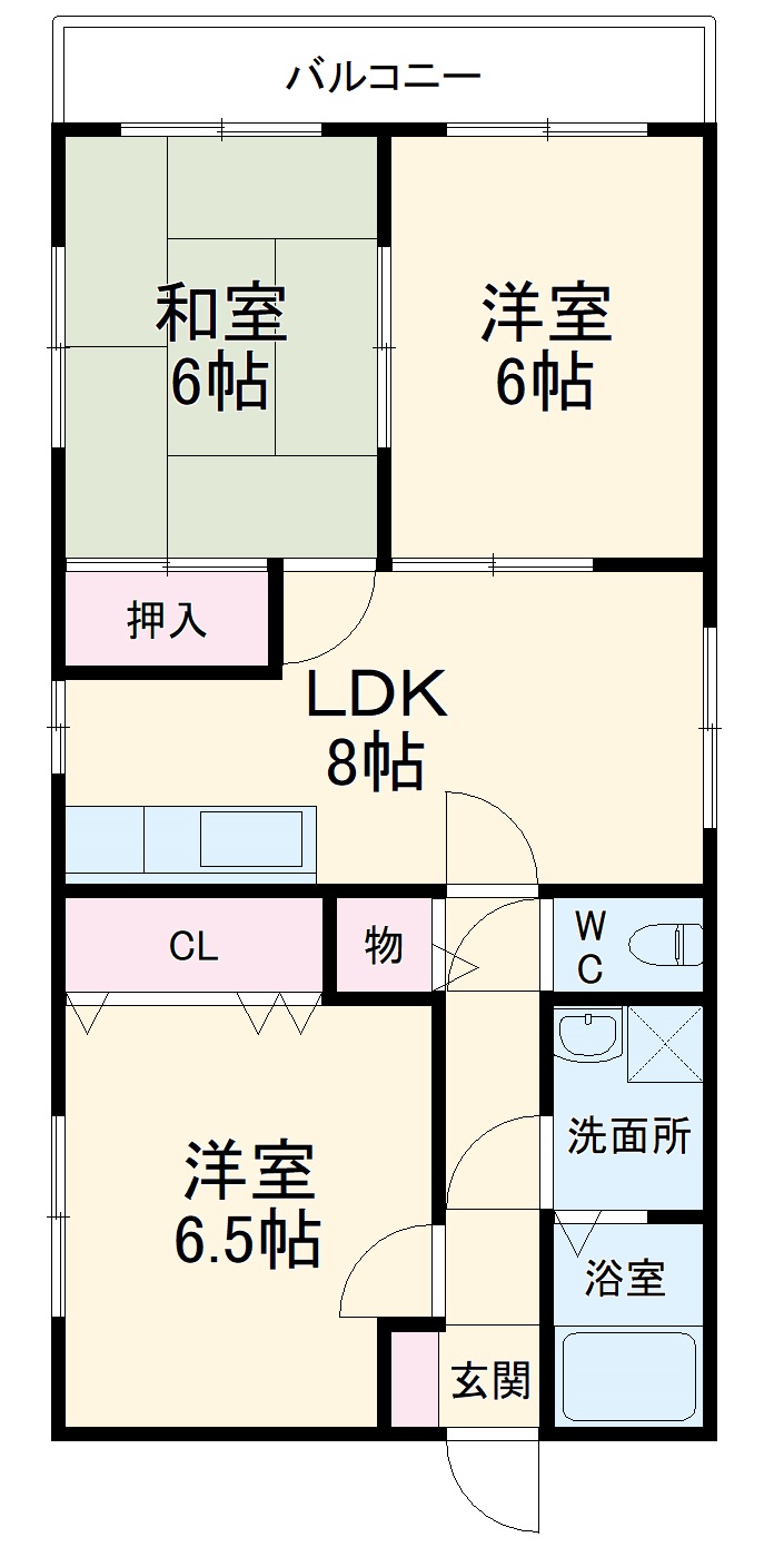 パールレジデンスⅠの間取り
