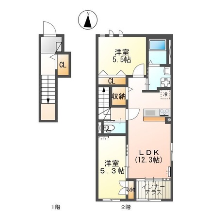 グランディア弐番館の間取り