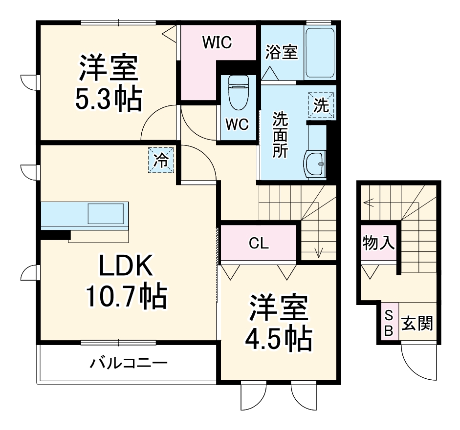 グランビスタCの間取り