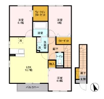 リヴェールA棟の間取り