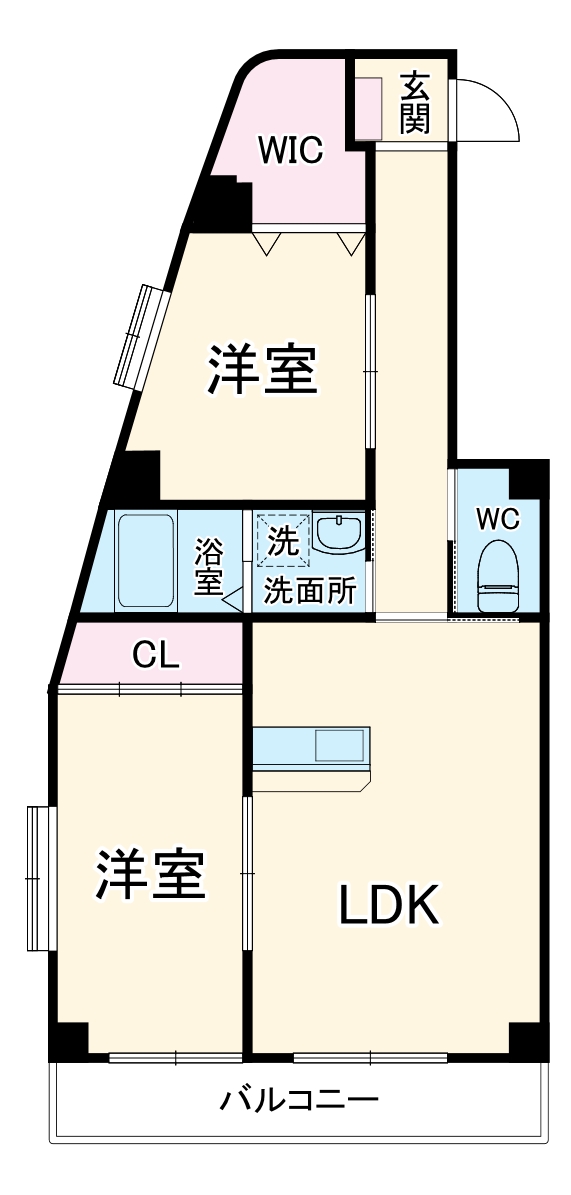 ファミーユ戸田の間取り