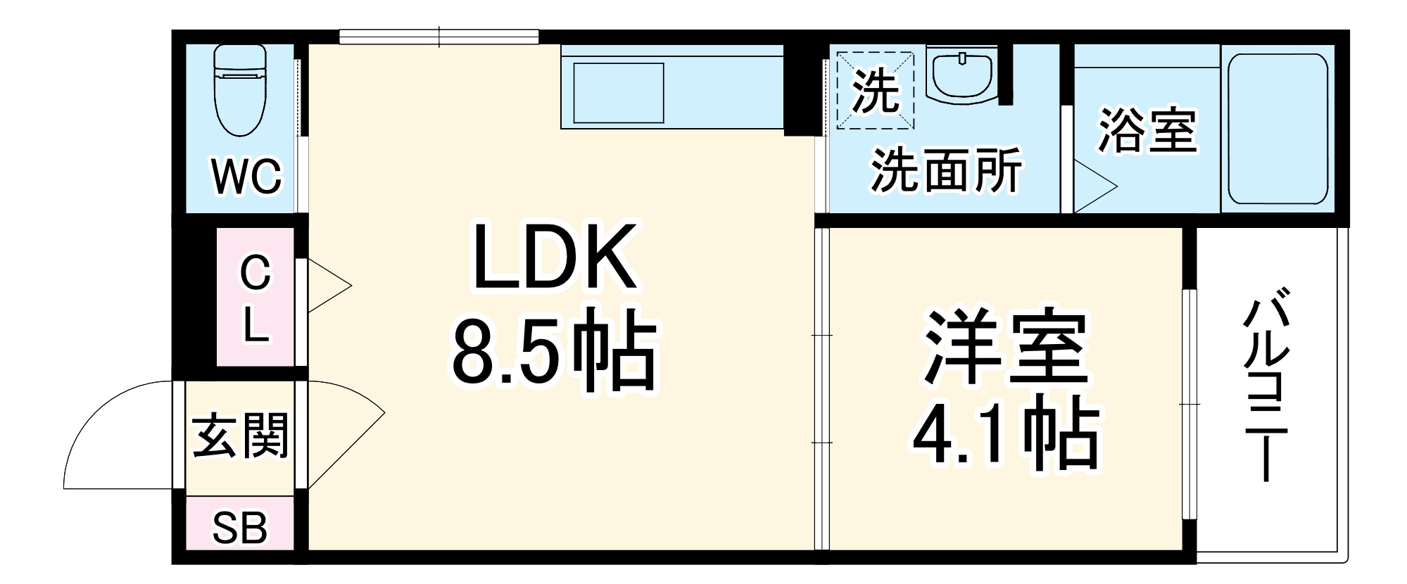 F asecia beidの間取り